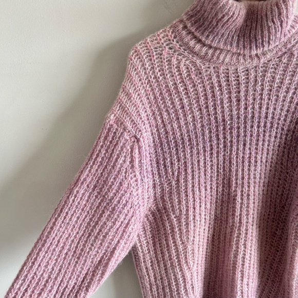 ba&sh Bear Alpaca Turtleneck Sweater | Rose Pink | Size XS (US 2) - Picture 8 of 16